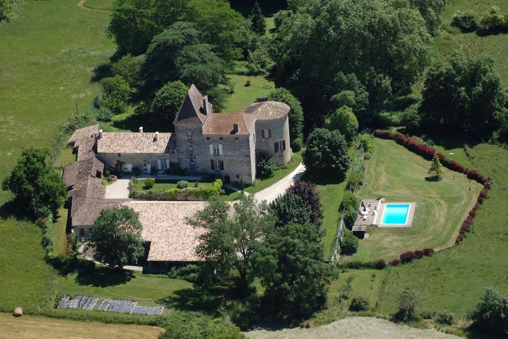 Chateau Barayre - Beautiful 12Th Century Castle With Pool And Large Garden Laussou Dış mekan fotoğraf